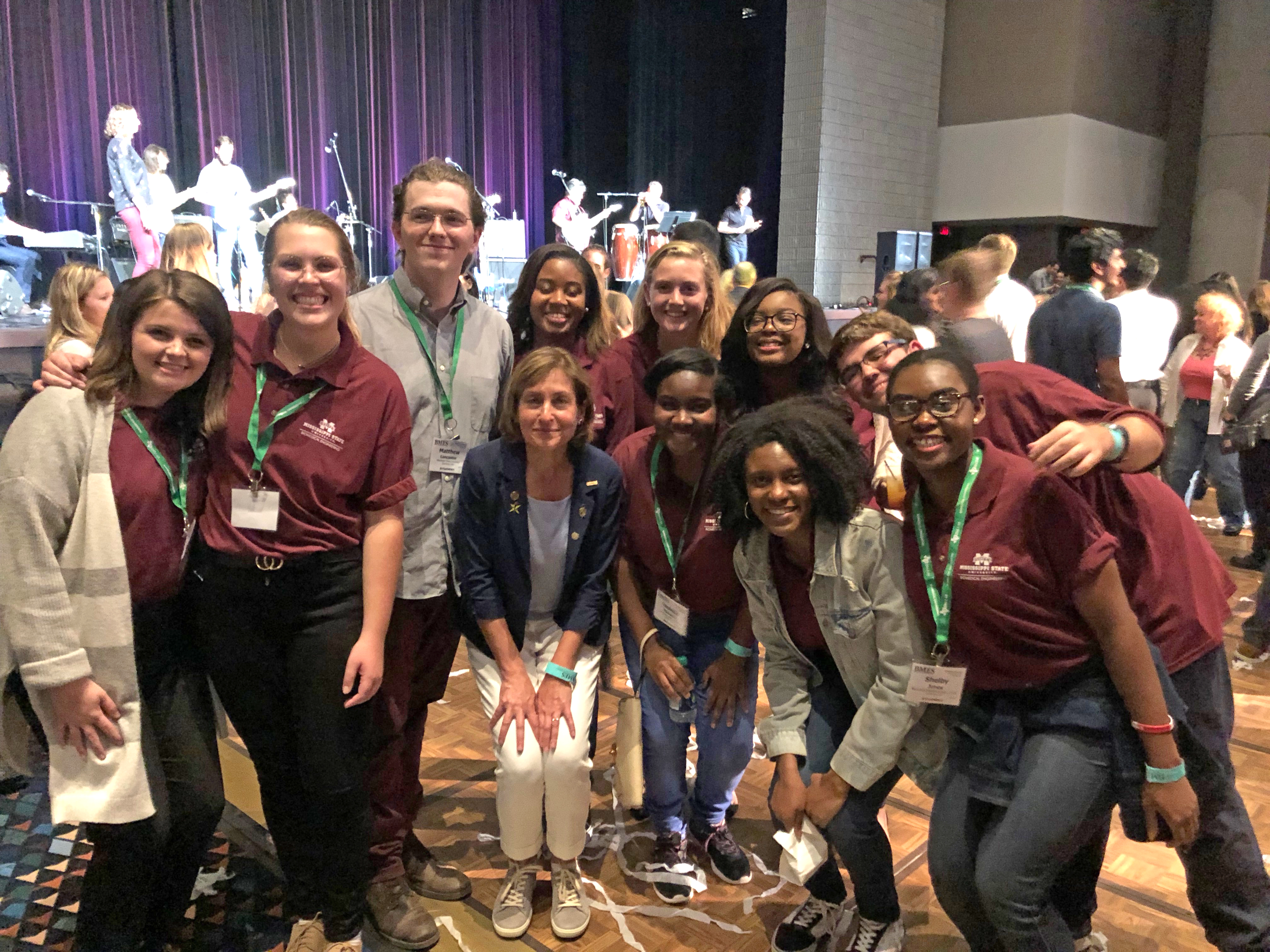 BEAM students and the BMES President, Dr. Lori Setton